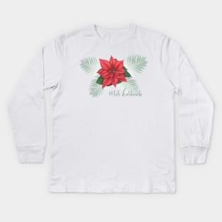 Local Wahine Mele Kalikimaka Kids Long Sleeve T-Shirt